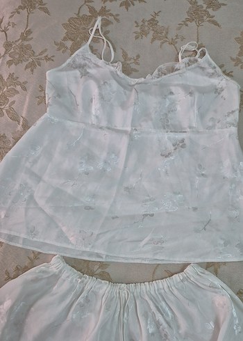 Nakışlı Bohem Uzun Beyaz Kadın Sabahlık - Görsel 10