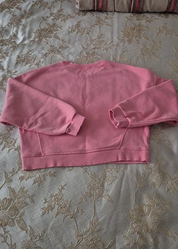 Pembe Oversize kız çocuk sivitşört - Görsel 5