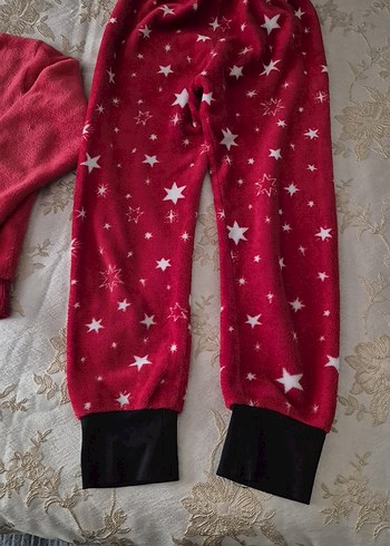 Kızlar için Kırmızı Yıldız Desenli Sweatpant - Görsel 5