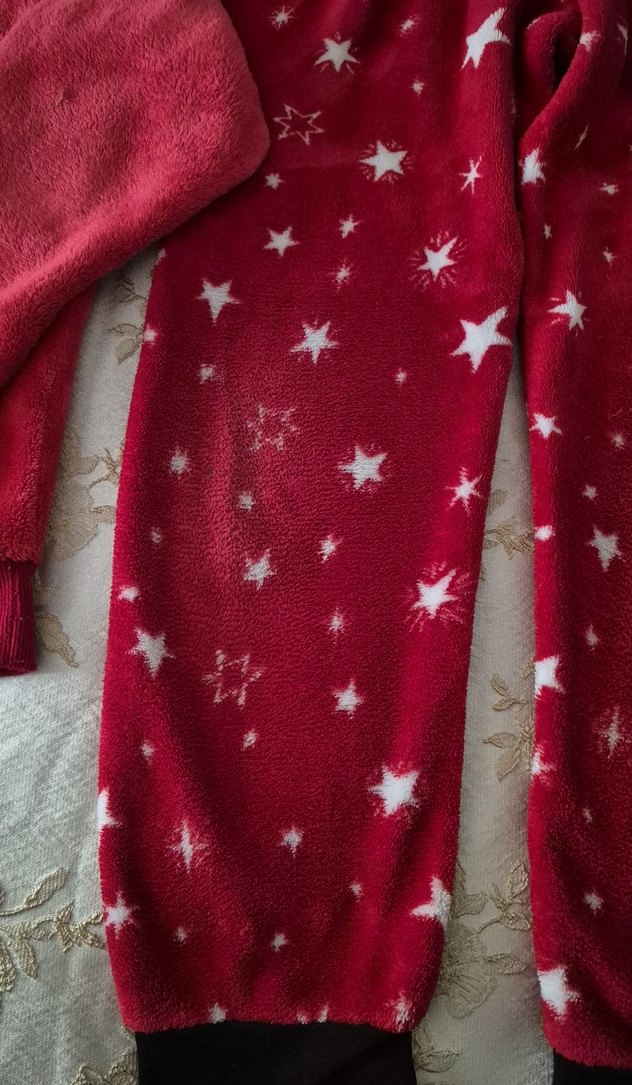 Kızlar için Kırmızı Yıldız Desenli Sweatpant - Görsel 4