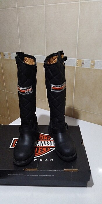 Bayan Harley Davidson çizme  - Görsel 3