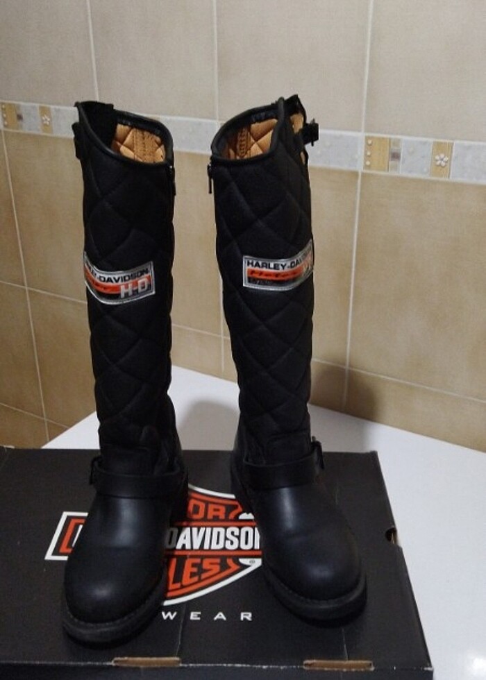 Bayan Harley Davidson çizme  - Görsel 3