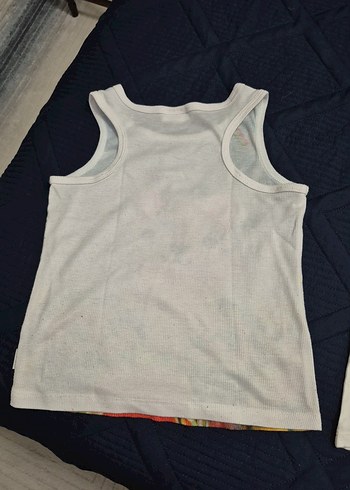 kız çocuk  ipli japene kollu tişört - Görsel 7