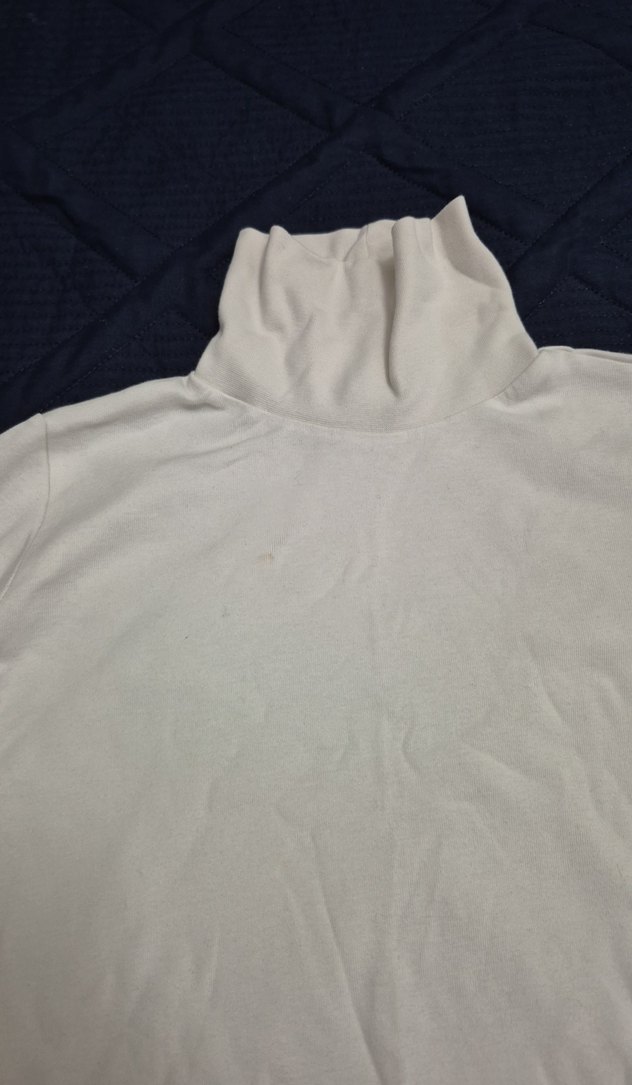 kız çocuk Beyaz Balıkçı Yaka Uzun Kollu penye - Görsel 4