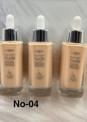 L'Oréal True Match Nude Hyaluronik Serum Fondöten No-04