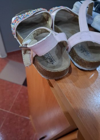 Boncuk İşlemeli Bohem Kız Sandalet - Görsel 6