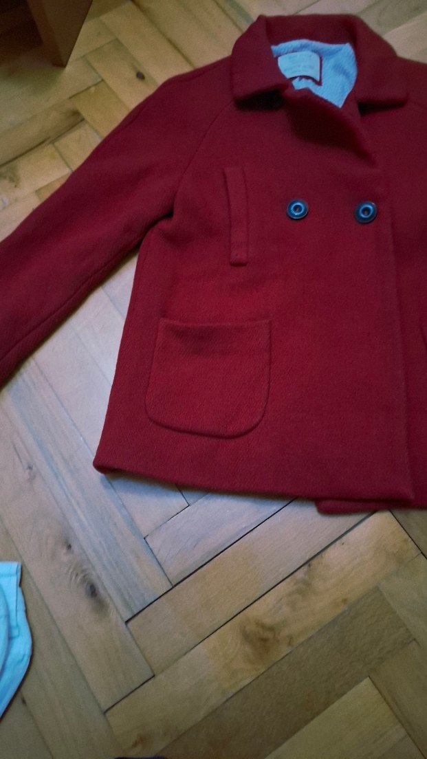 Zara marka kaşe kaban - Görsel 4