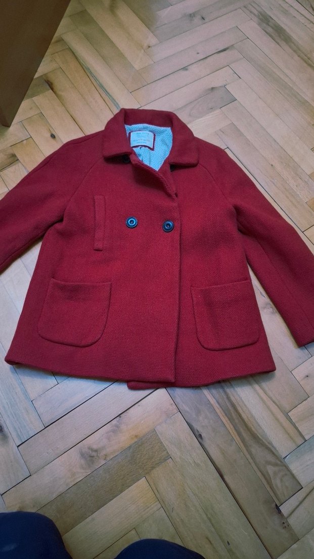 Zara marka kaşe kaban - Görsel 2