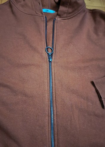 Kadın Kahverengi Fermuarlı Sweatshirt - Görsel 5