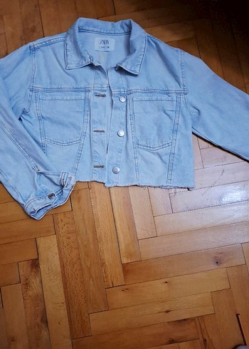 Mavi Düğmeli Midi Denim Ceket 11_12 yaş - Görsel 2