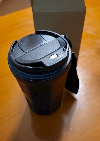 Siyah Seyahat Termosu Isı göstergeli - Görsel 2