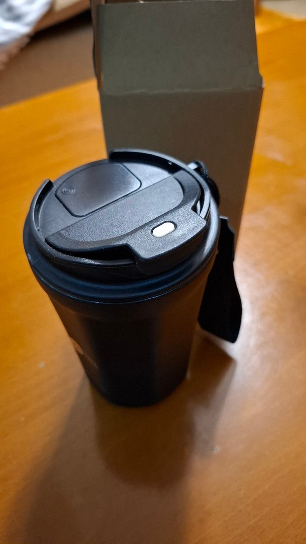 Siyah Seyahat Termosu Isı göstergeli - Görsel 2