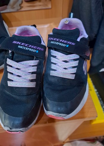 Kız Çocuk Mor Skechers Su Geçirmez Spor Ayakkabı