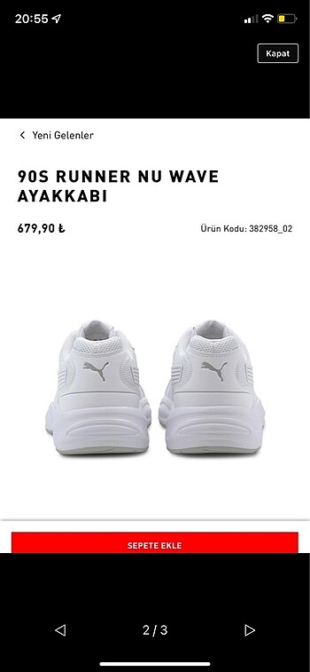 Puma ayakkabı