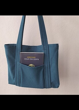 Petrol Mavisi Tote Bag