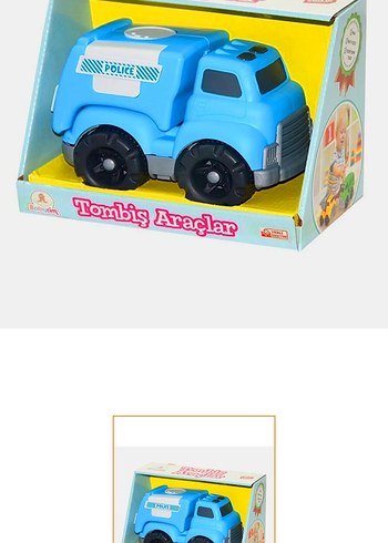 Mavi Polis Temalı Oyuncak Araba