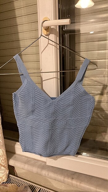 Kadın mavi crop