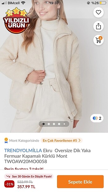 Trendyol & Milla Trendyolmilla Kürklü Mont