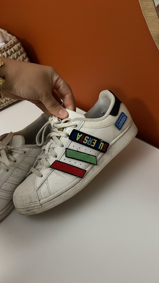 Beyaz Adidas Superstar Platform Spor Ayakkabı - Görsel 3