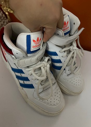 Beyaz Adidas Platform Spor Ayakkabı - Görsel 6