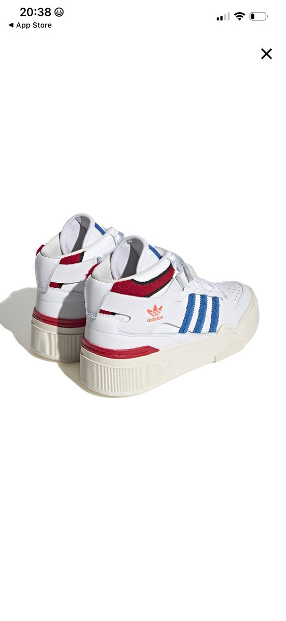 Beyaz Adidas Platform Spor Ayakkabı - Görsel 2