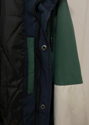 Erkek  Kapüşonlu Uzun Kollu Düğmeli Mont - Görsel 4