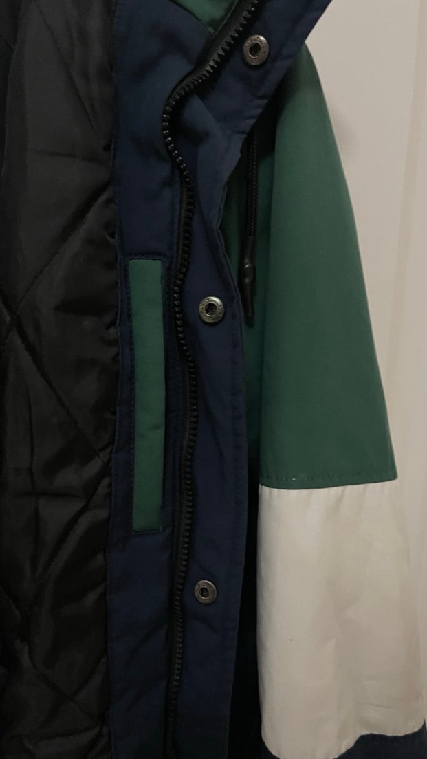 Erkek  Kapüşonlu Uzun Kollu Düğmeli Mont - Görsel 4