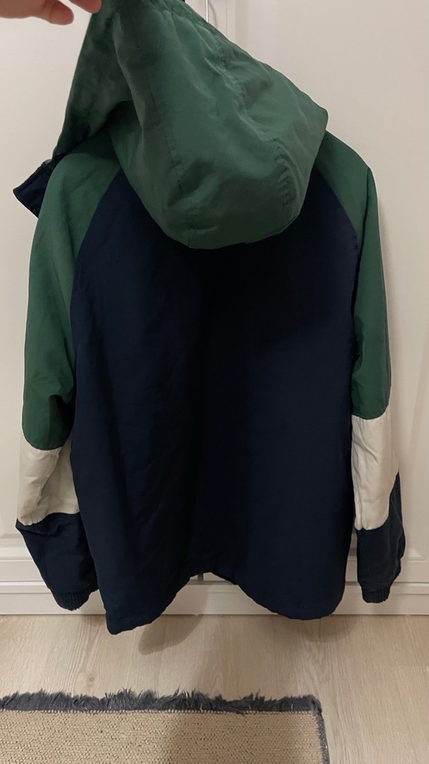 Erkek  Kapüşonlu Uzun Kollu Düğmeli Mont - Görsel 2