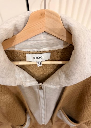 Örgü Kahverengi Hamile Hırka - Görsel 2