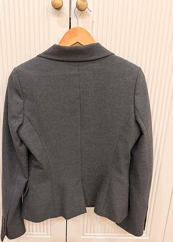 Gri Kadın Klasik Yün Ceket takım - Görsel 2