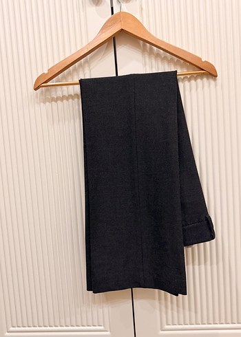 Gri Kadın Klasik Yün Ceket takım - Görsel 4