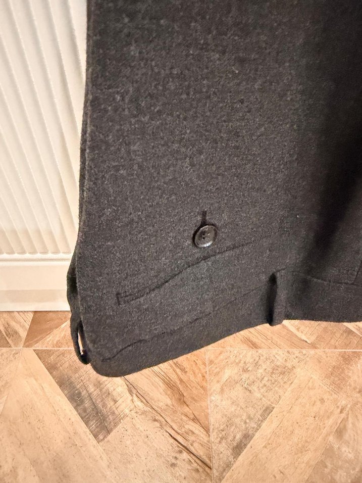 Gri Kadın Klasik Yün Ceket takım - Görsel 5