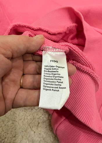 Pembe Lacoste Sweatshirt - Görsel 5