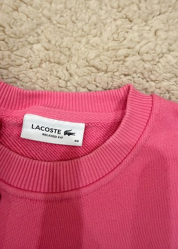 Pembe Lacoste Sweatshirt - Görsel 2