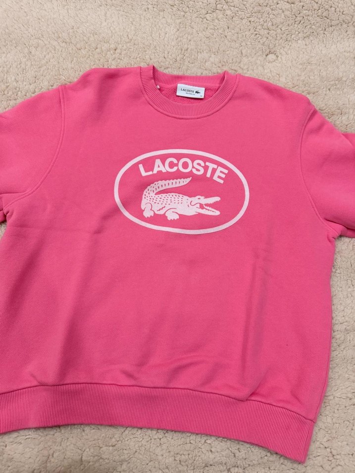 Pembe Lacoste Sweatshirt - Görsel 3