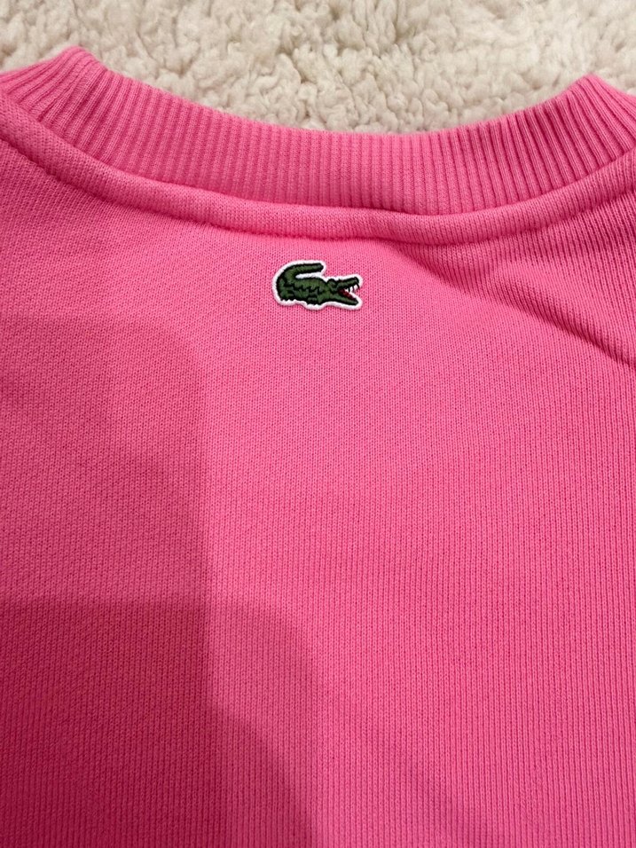 Pembe Lacoste Sweatshirt - Görsel 4