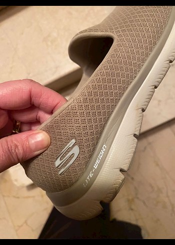 Bej Dolgu Topuklu Kadın Spor Ayakkabı