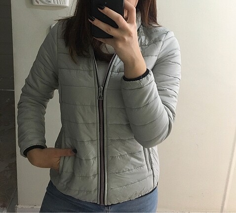 Gri spor ceket