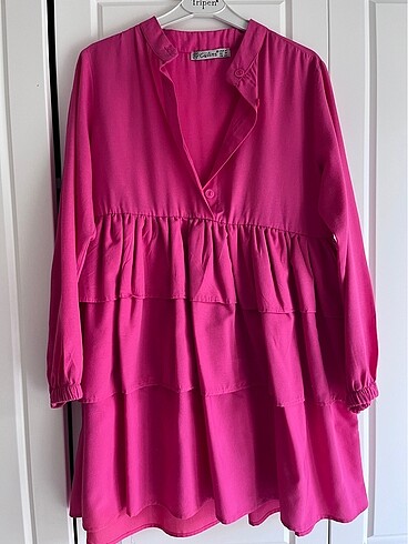 Pembe tesettür tunik