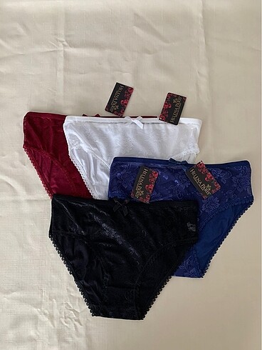 HELENA PARİS 4 ADET RENKLİ KÜLOT