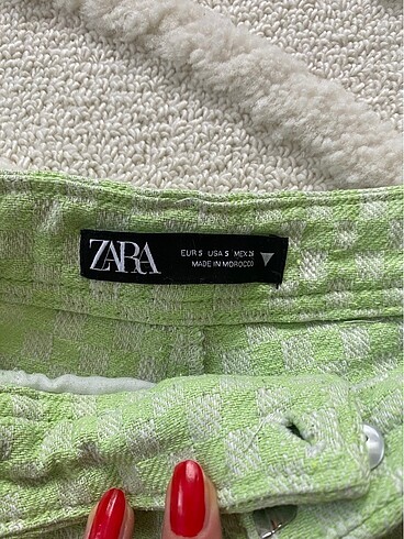 s Beden yeşil Renk Zara bol paça pantolon