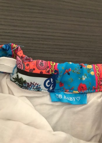 BG Store Renkli Desenli Pilili Mini Etek
