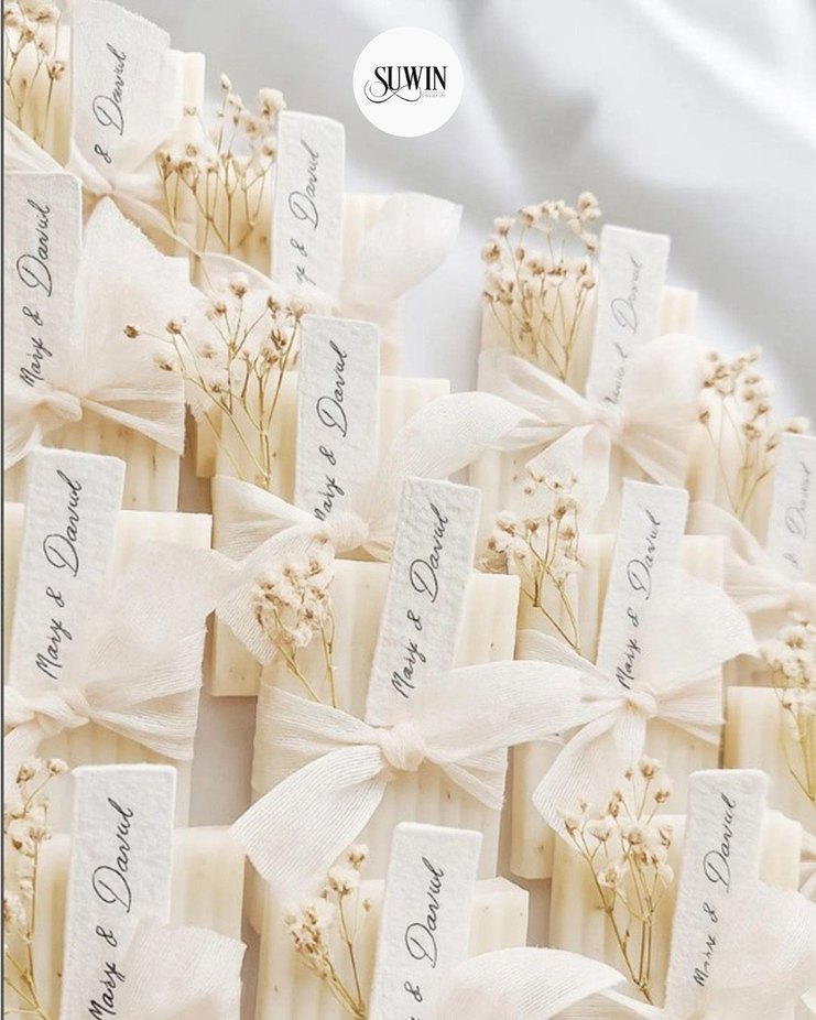 Nişan Hediyesi Beyaz Kokulu Sabun Seti - Görsel 2