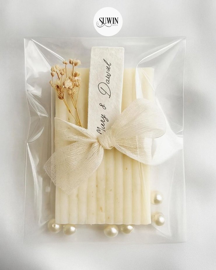 Nişan Hediyesi Beyaz Kokulu Sabun Seti - Görsel 4