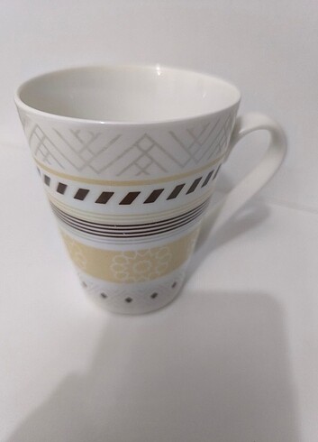 American Vintage Etnik desenli çizgili sakin bir kupa 