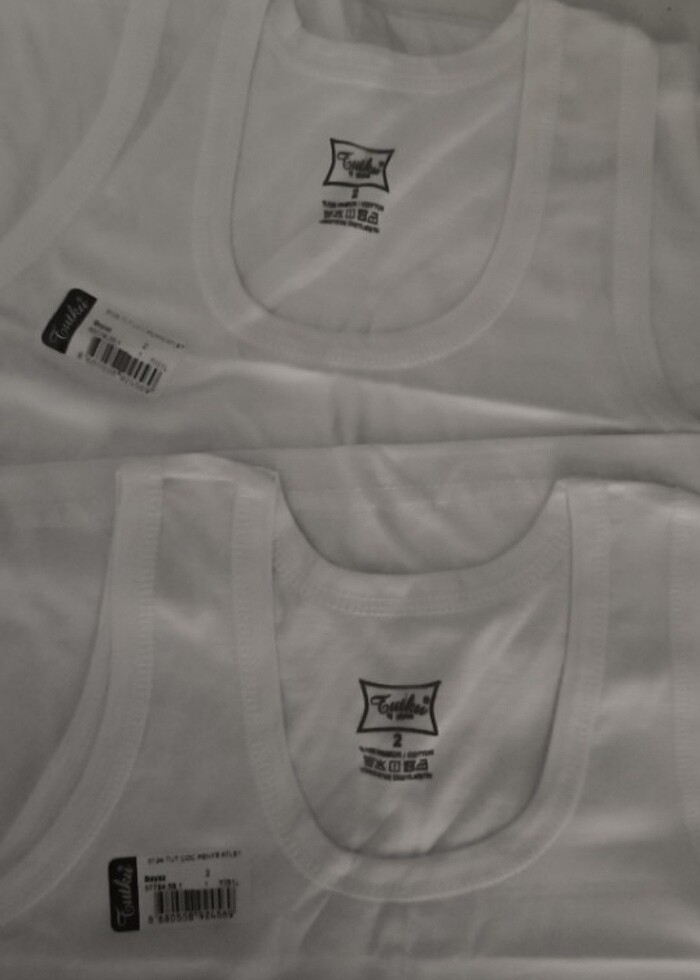 Tutku erkek çocuk penye atlet  - Görsel 2