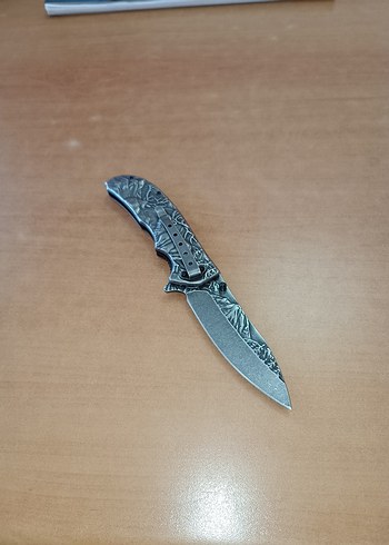 Diğer Gri Geyik Desenli Katlanır Cep Bıçağı