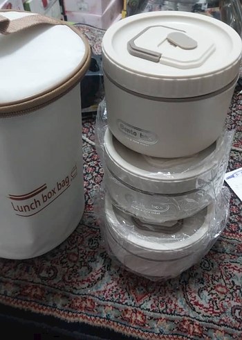  Beden beyaz Renk Lunch box Çok Katmanlı Yemek Kabı Seti