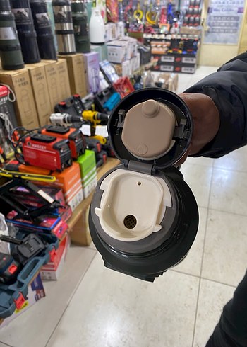 Haki Renkli Çelik Termosu - Görsel 4