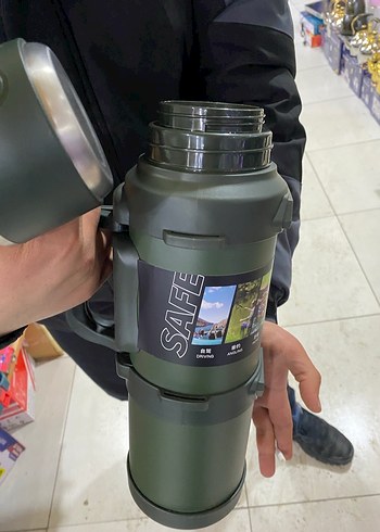 Haki Renkli Çelik Termosu - Görsel 2